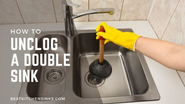 how to unclog a double sink